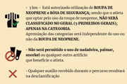 A prova de águas abertas exige uma vestimenta específica