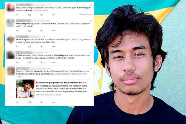 Kim Kataguiri é anunciado como colunista da “Folha de S. Paulo” e causa polêmica nas redes sociais