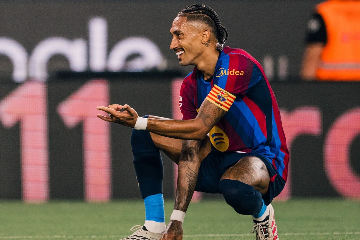 Raphinha anotou o seu terceiro gol na temporada Raphinha anotou o seu terceiro gol na temporada
