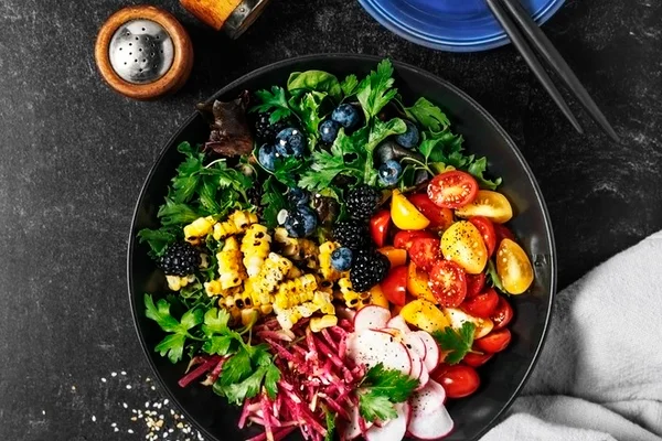 Salada colorida