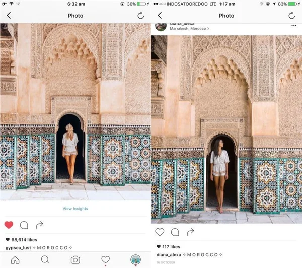 Blogueira de viagem acusa mulher de copiar suas fotos no Instagram
