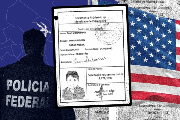 O paquistanês Sami ur Rahman foi preso pela Polícia Federal no Distrito Federal