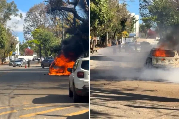 incêndio carro Belvedere