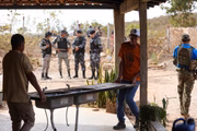 Por volta das 6h, policiais começaram a chegar na região Por volta das 6h, policiais começaram a chegar na região