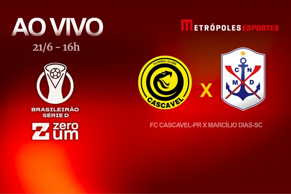 Série D ZeroUm: Metrópoles transmite FC Cascavel-PR x Marcílio Dias-SC