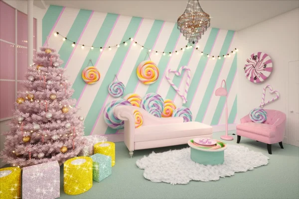 Doce à vontade: hotel cria quarto com decoração comestível