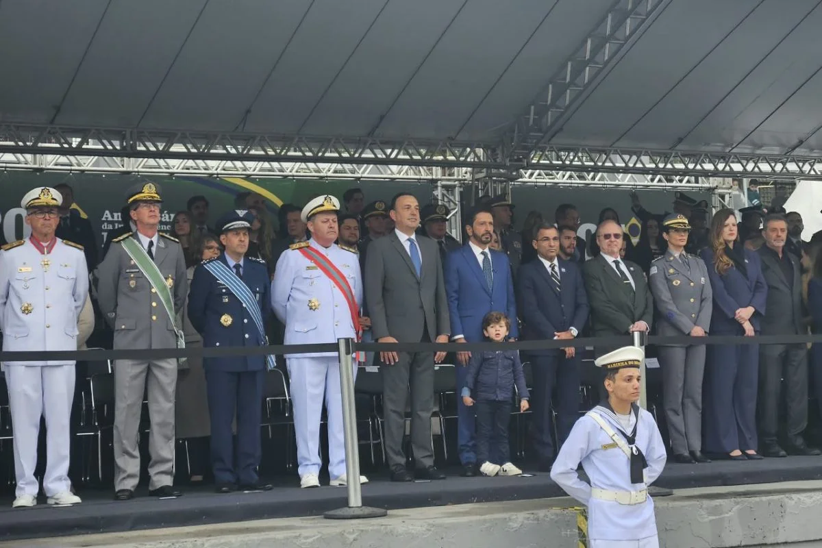 Prefeito de São Paulo, Ricardo Nunes (MDB), e vice-governador do estado, Felicio Ramuth (MDB), comparecem juntos ao desfile de 7 de Setembro no Sambódromo do Anhembi, na capital paulista Prefeito de São Paulo, Ricardo Nunes (MDB), e vice-governador do estado, Felicio Ramuth (MDB), comparecem juntos ao desfile de 7 de Setembro no Sambódromo do Anhembi, na capital paulista