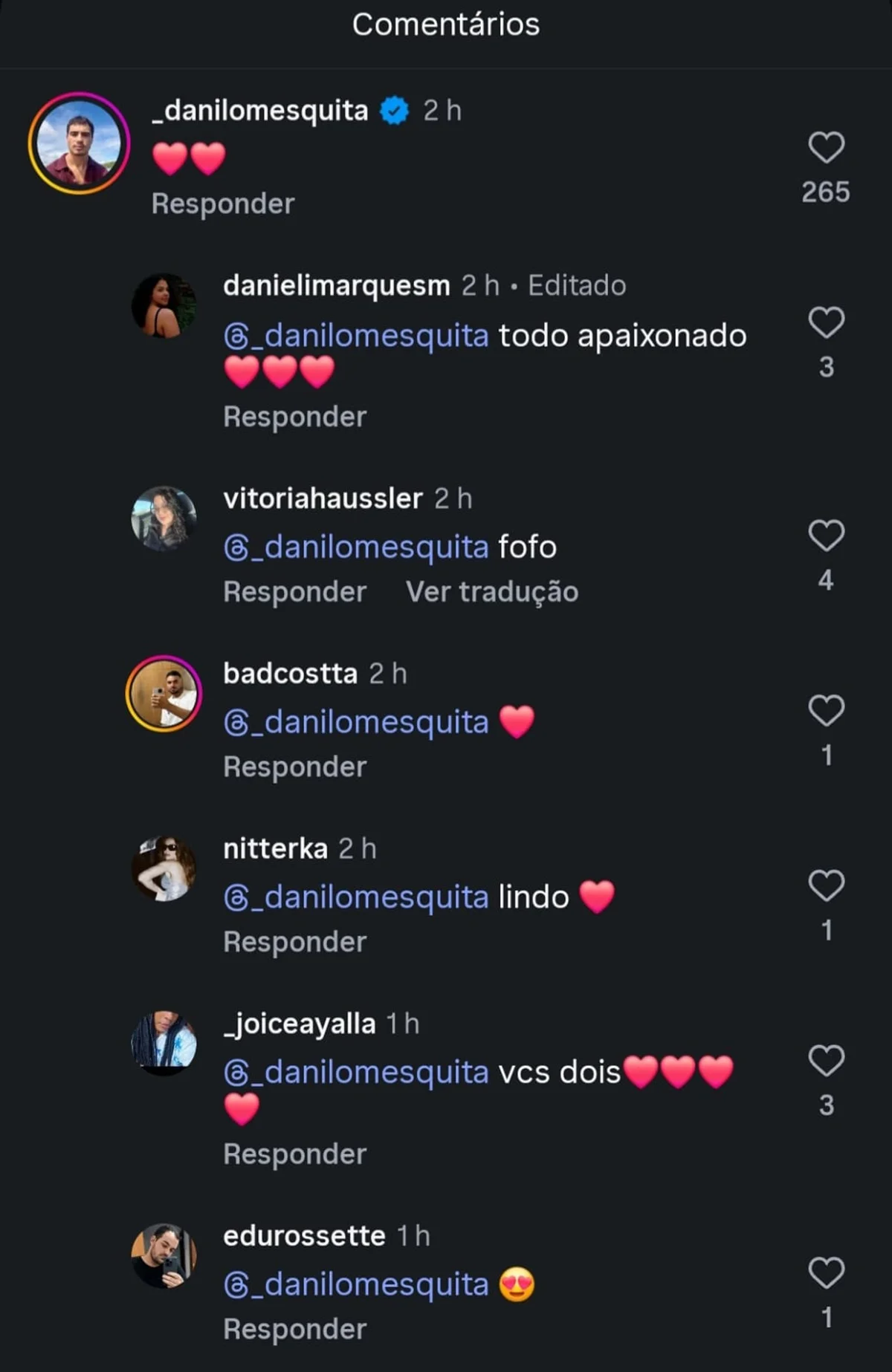 Danilo Mesquita causou um alvoroço com comentário no post de Anitta Danilo Mesquita causou um alvoroço com comentário no post de Anitta