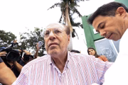 Deputado Federal Paulo Maluf chega preso à Brasília. Foto: Rafaela Felicciano/Metrópoles