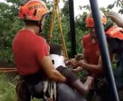 Ele foi resgatado Ele foi resgatado