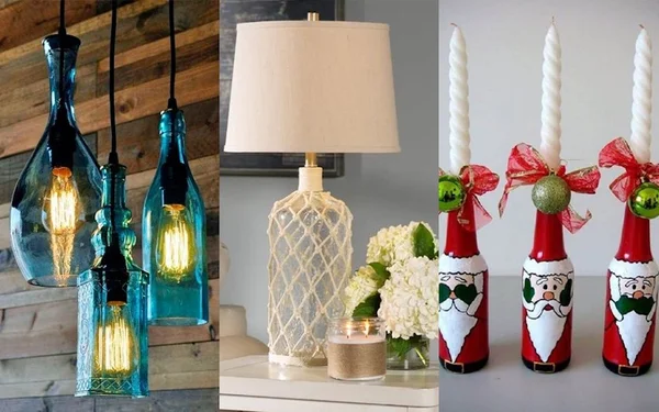 Garrafas na decoração: sete ideias criativas para reaproveitar os objetos