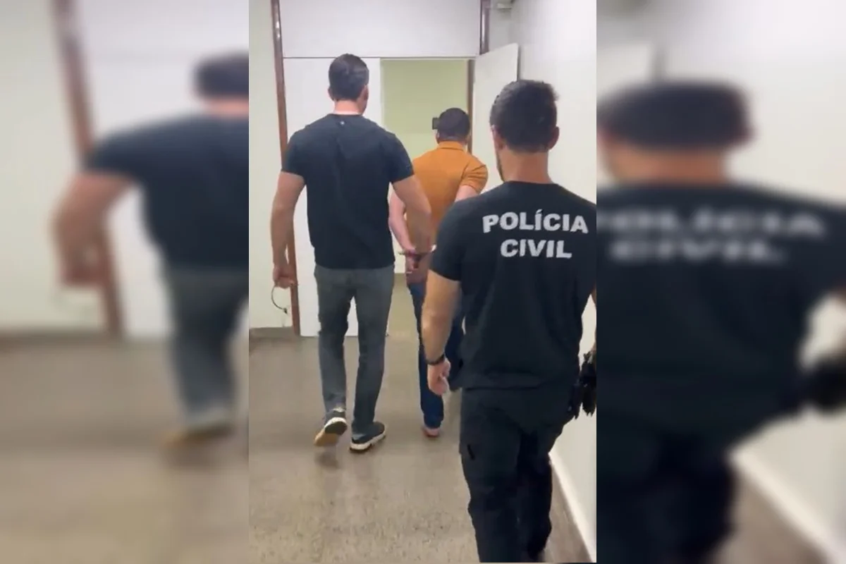 Momento da prisão Momento da prisão