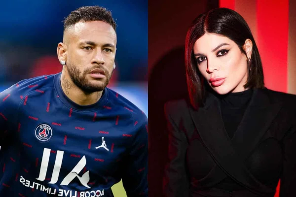 Foto coloridas de Neymar e Gkay
