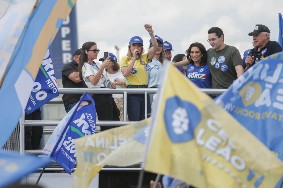 Durante o evento, Celina destacou a importância do voto conjunto na direita Durante o evento, Celina destacou a importância do voto conjunto na direita