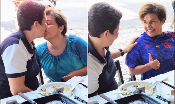 Foto colorida de um casal lésbico-Metrópoles