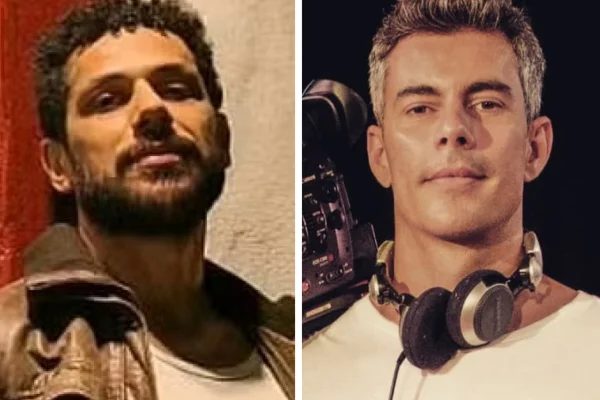 Montagem feita a partir de fotos das redes sociais de Amaury Lorenzo e diretor Sérgio Lobato - Metrópoles