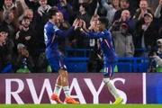 Marc Guiu e Estêvão comemoram vitória do Chelsea Marc Guiu e Estêvão comemoram vitória do Chelsea