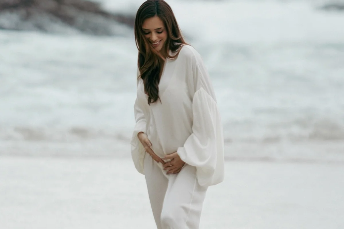 Bruna Biancardi posa de look branco Bruna Biancardi posa de look branco