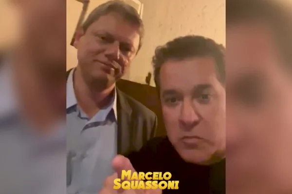 Tarcisio grava vídeo com deputado preso sob suspeita de receber propina