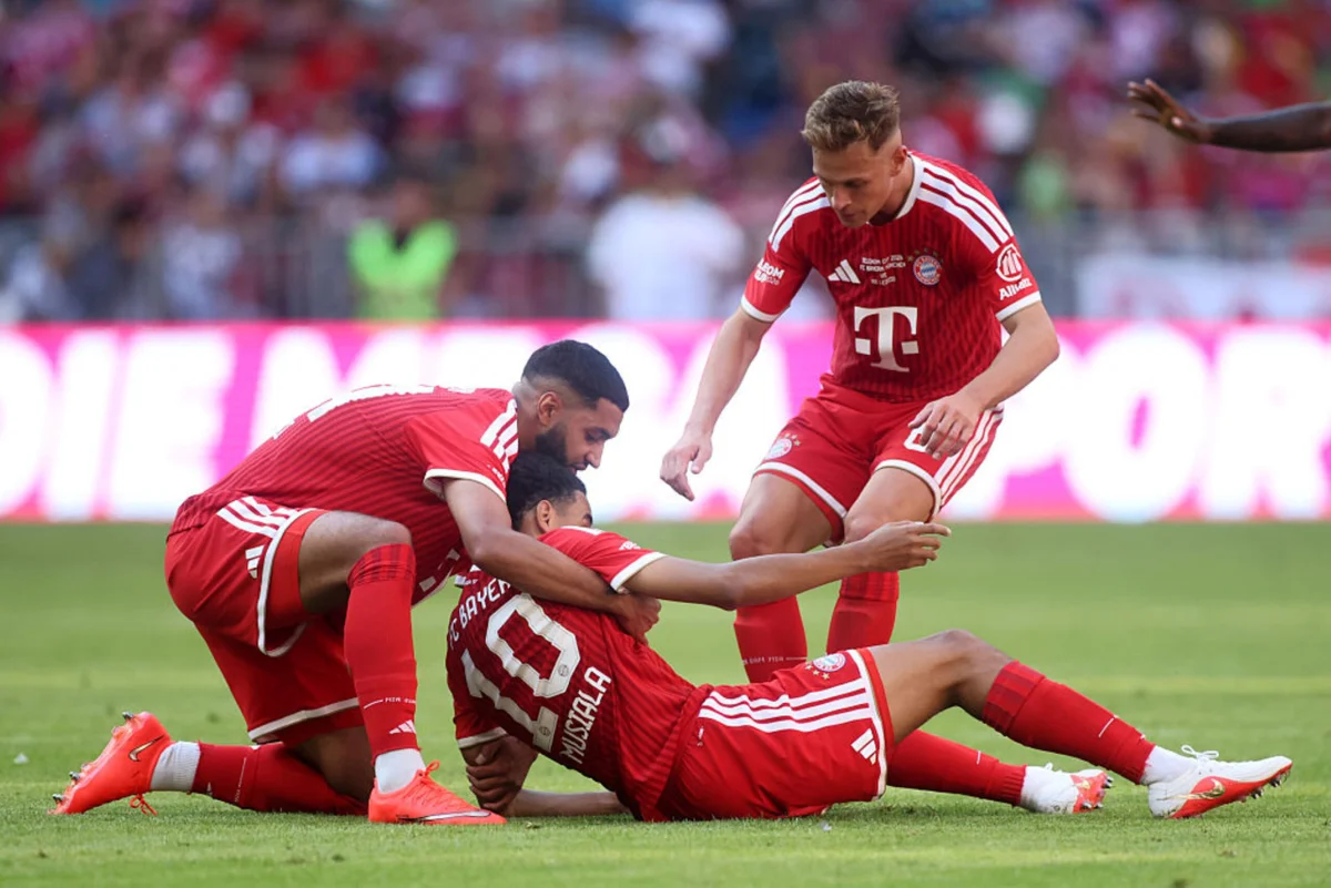 Musiala desmaia novamente durante amistoso do Bayern contra Heidenheim - imagem 1 Musiala desmaia novamente durante amistoso do Bayern contra Heidenheim - imagem 1