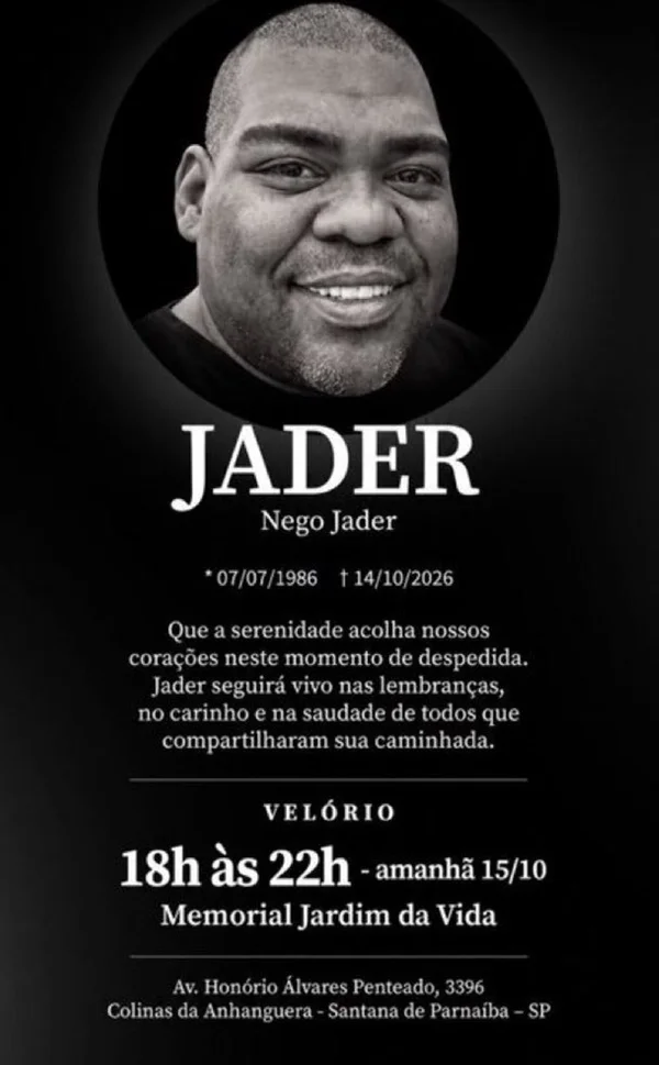 Saiba detalhes do velório de Nego Jader, segurança de Deolane Bezerra - destaque galeria