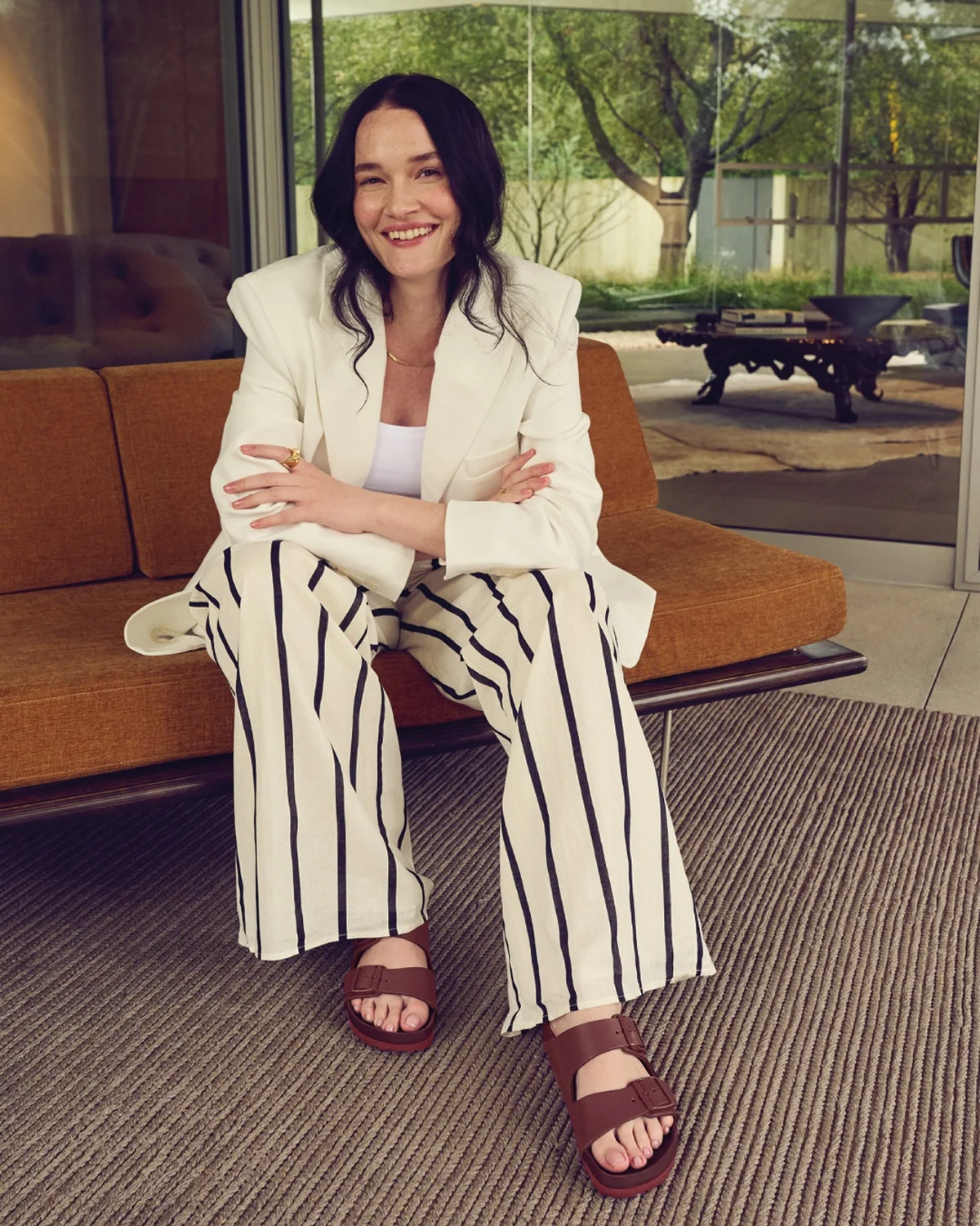 Combinação com calça e blazer Combinação com calça e blazer