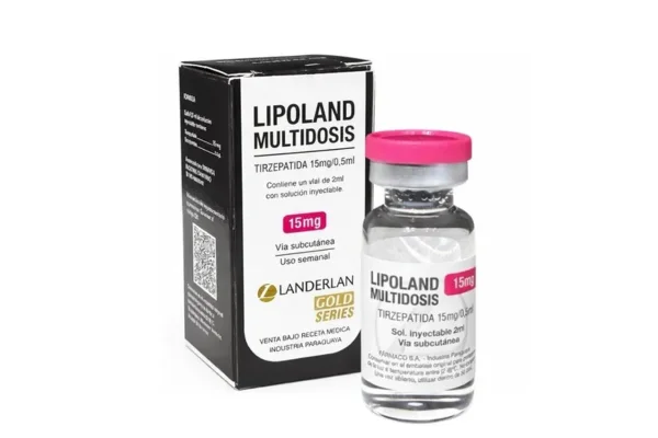 Frasco do medicamento Lipoland. Produto sem registro no Brasil apreendido pela Anvisa. Metrópoles
