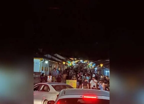 Aglomeração em Pirenópolis