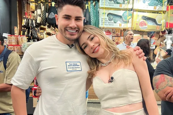 Veja o reencontro de Lucas Souza e Rachel Sheherazade após A Fazenda