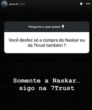 Douglas Silva de Oliveira respondeu perguntas sobre a Naskar