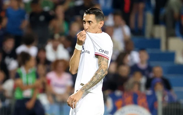 Di María comemorando gol pelo PSG