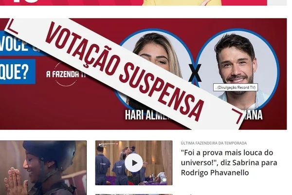 A Fazenda 11: Record cancela roça entre Hariany e Lucas