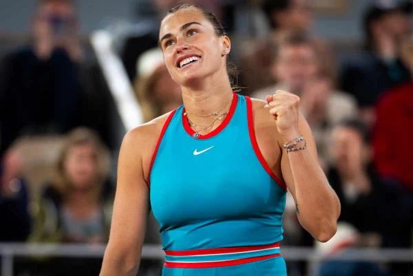 Imagem colorida Sabalenka - Metrópoles