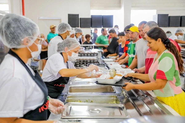 Fotografia colorida do Restaurante Comunitário do Sol Nascente-Metrópoles