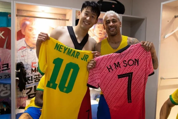 Tietado por Neymar, Son é fã do brasileiro e já se imaginou na Seleção