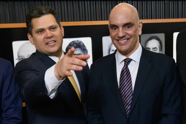 Davi Alcolumbre e Alexandre de Moraes