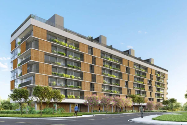 Residencial 310 Lotus exibe arquitetura de Brasília com projeto modernista