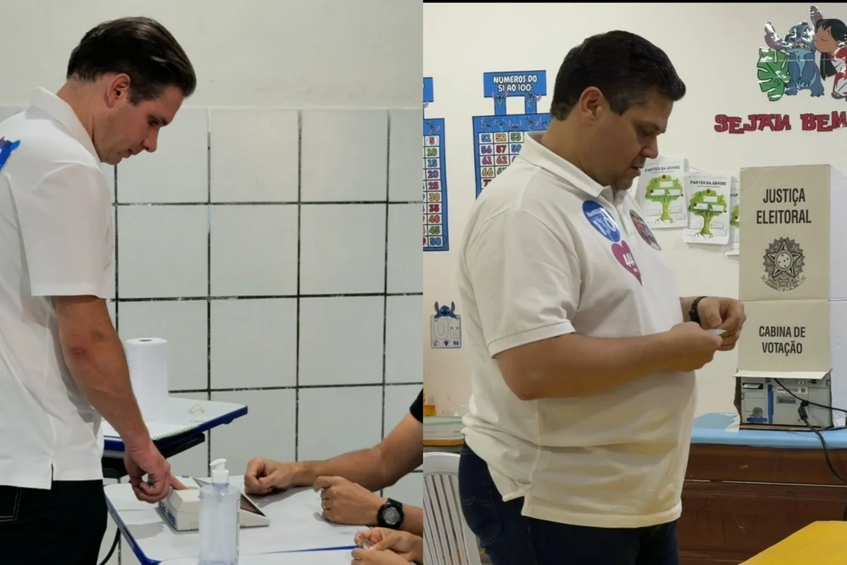 Davi Alcolumbre e Hugo Motta votam em seus redutos eleitorais