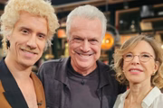 Theodoro Cochrane, Pedro Bial e Marília Gabriela Theodoro Cochrane, Pedro Bial e Marília Gabriela