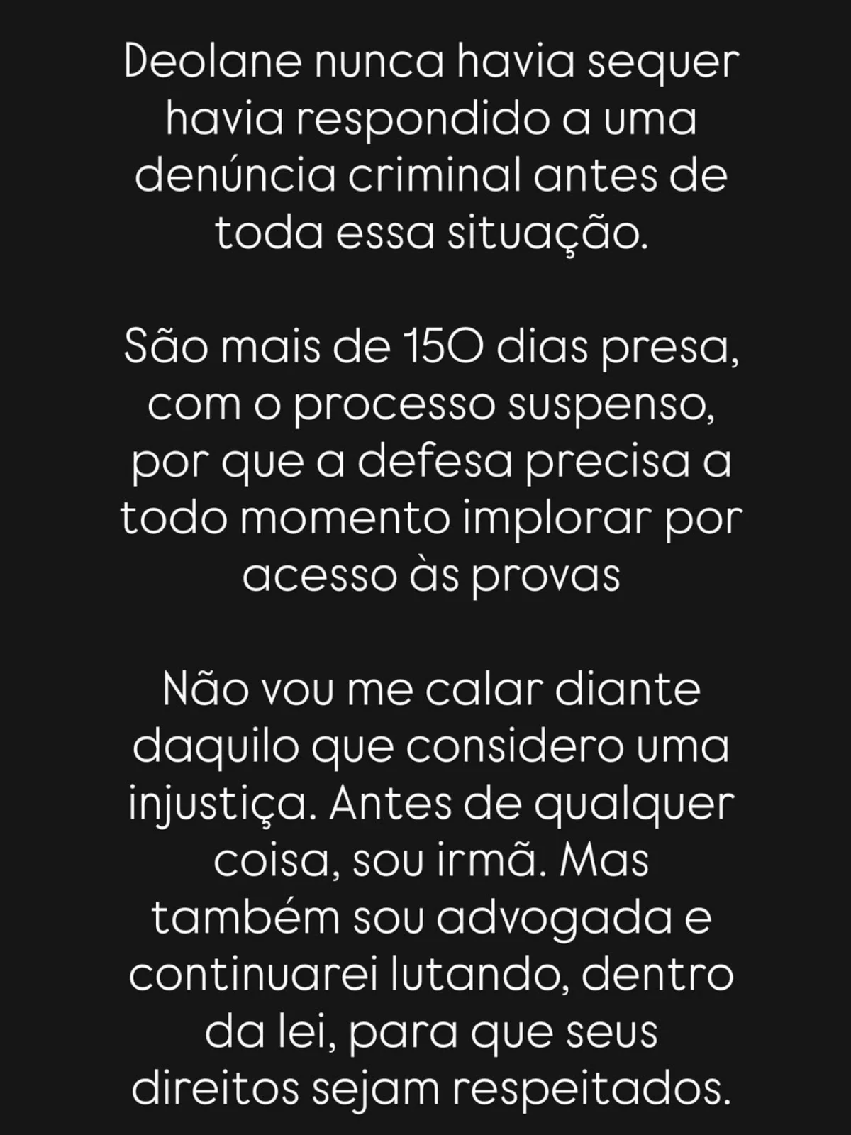 Daniele Bezerra compartilhou nota nas redes sociais. Daniele Bezerra compartilhou nota nas redes sociais.