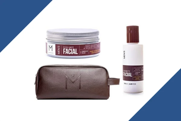 Kit cuidados com o rosto, da Men's. Contém sabonete, esfoliante facial e necessaire - R$ 129,90. <a href="https://amzn.to/3ggrBc2" target="_blank" rel="noopener noreferrer">Compre aqui</a> Kit cuidados com o rosto, da Men's. Contém sabonete, esfoliante facial e necessaire - R$ 129,90. <a href="https://amzn.to/3ggrBc2" target="_blank" rel="noopener noreferrer">Compre aqui</a>