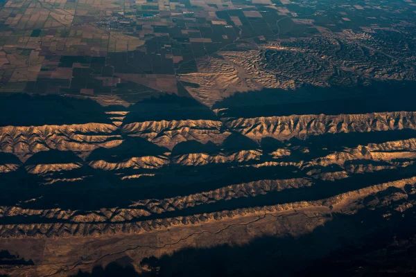 Imagem da falha de San Andreas San Jacinto, na Califórnia - Metrópoles