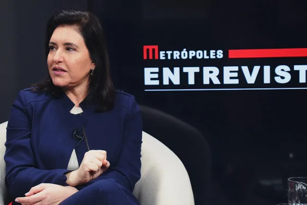 Simone Tebet em entrevista ao Metrópoles