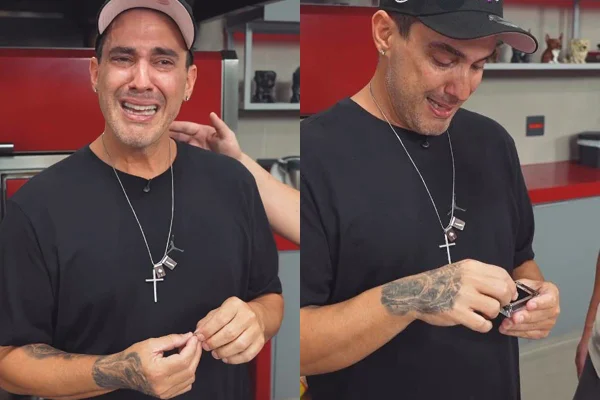 Montagem com prints de um vídeo colorido de André Marques - Metrópoles