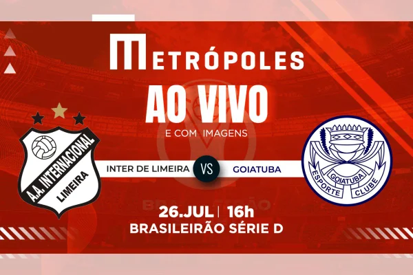 Série D: assista ao vivo Inter de Limeira-SP e Goiatuba-GO