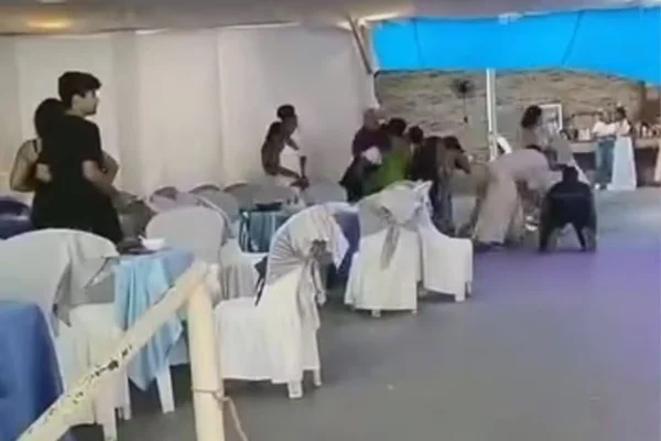 Imagem colorida de tiroteio em festa de 15 anos - Metrópoles