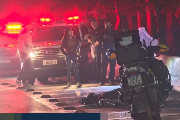 O empresário Marcos César Perucchi, de 53 anos, foi morto com um tiro no peito por assaltantes que tentavam roubar sua moto de luxo na Avenida Engenheiro Luís Carlos Berrini, no Campo Belo - Metrópoles