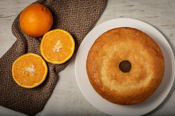 foto colorida receita bolo de laranja