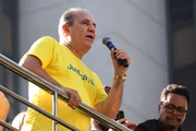 Silas Malafaia chama ministro do STF Alexandre de Moraes de "ditador" em ato na Paulista em desagravo a Jair Bolsonaro