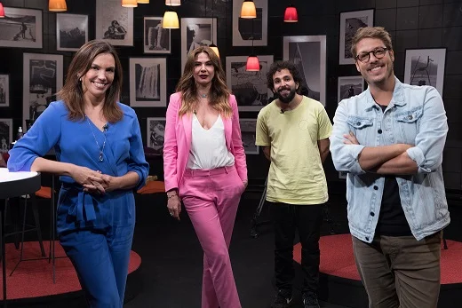 Luciana Gimenez, Ana Paula Araújo e Murilo Couto no Que História É Essa, Porchat?